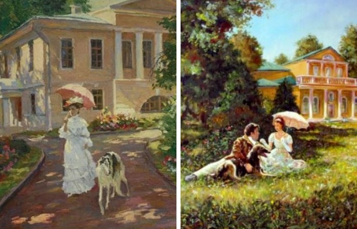 Дворянская усадьба на картинах русских художников