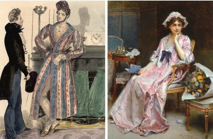 Халат как домашняя одежда в быту аристократов. Халат как домашняя одежда в быту аристократов.