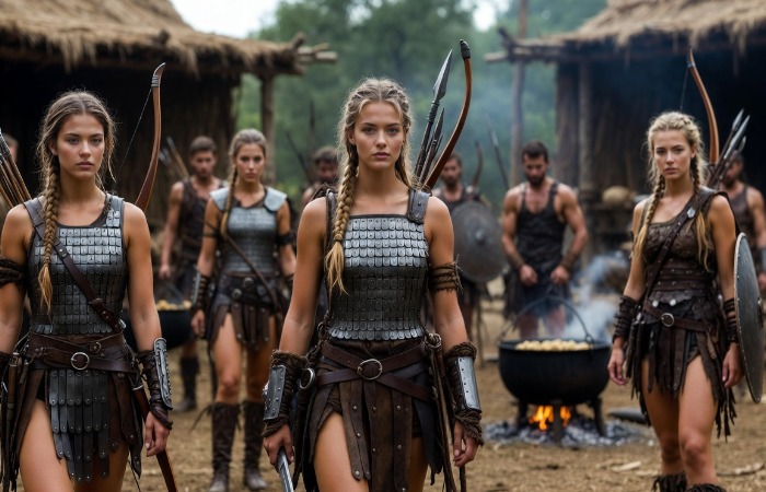 Мужчины в селениях занимали второстепенную роль.