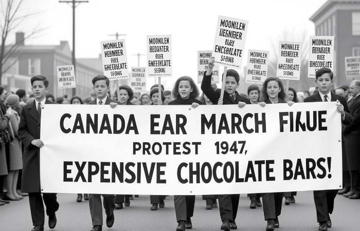 Дети в Канаде восстали против сильного подорожания шоколадной плитки на 3 цента.