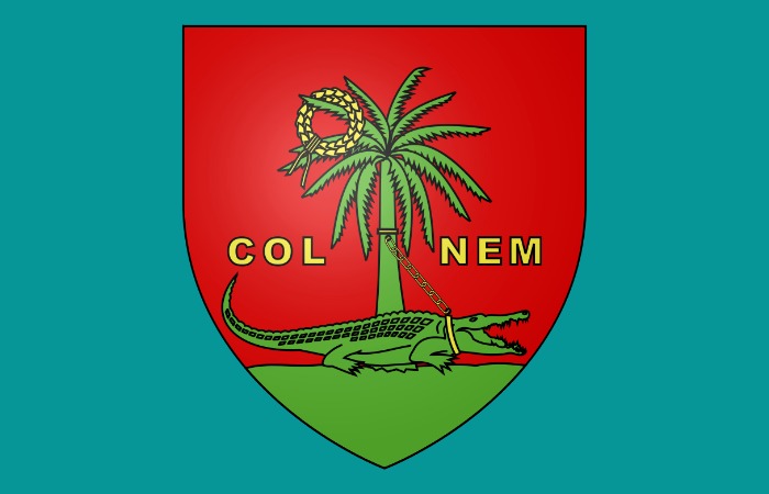 Герб с крокодилом, города Ним.