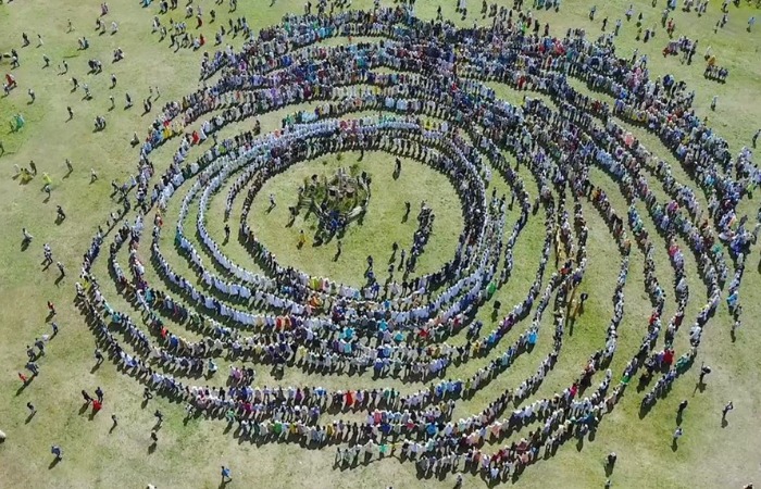 Хоровод якутов, занесенный в Книгу рекордов Гиннесса. / Фото: news.myseldon.com