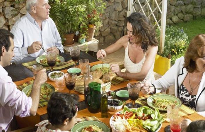 В Италии ценят семейные обеды и ужины.