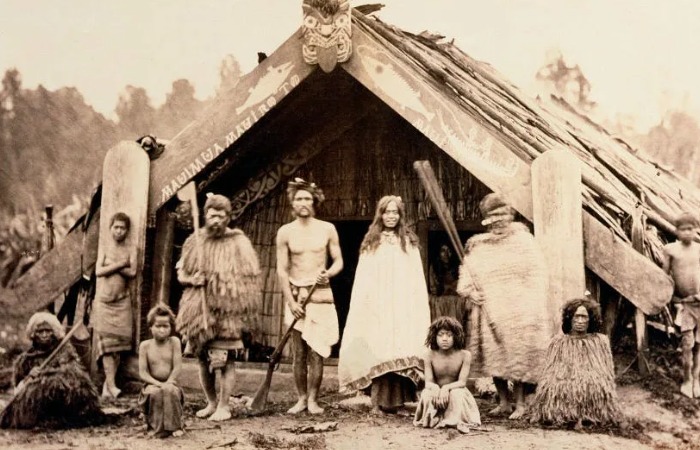 Жители племени маори. Жители племени маори.