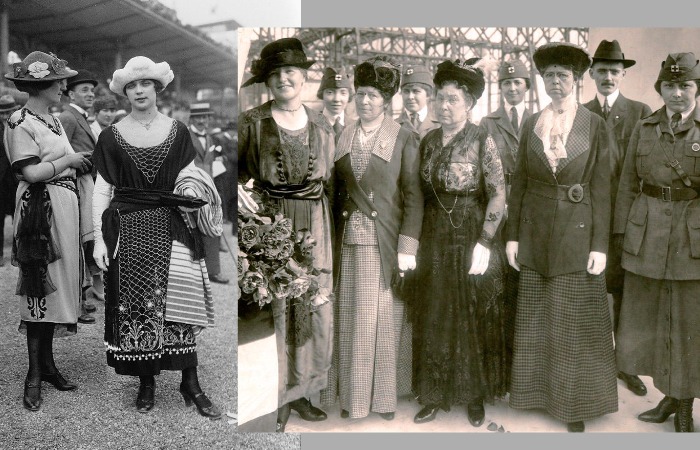 В 1914-1915 годах мода на страусиные украшения стала отмирать.