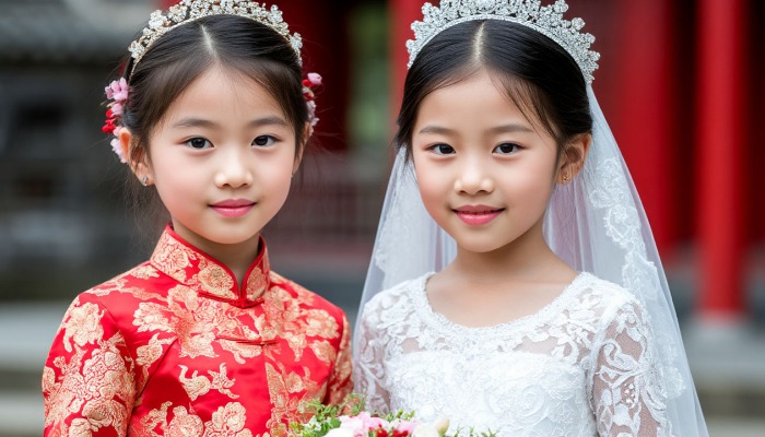 Девочки туняняси в Китае. 