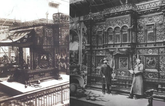 Каслинский чугунный павильон на выставке в Париже. Каслинский чугунный павильон на выставке в Париже.