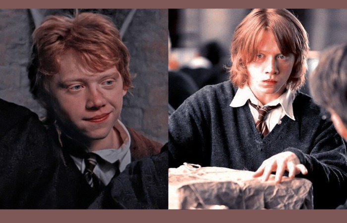 Руперт Гринт в роли Рони.