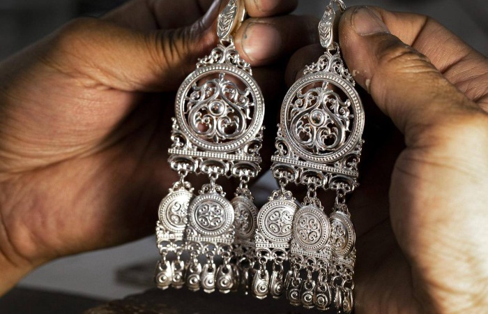 Якутские серьги.