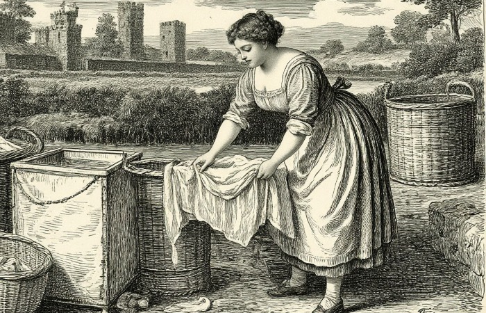 Способы стирки в Викторианскую эпоху.