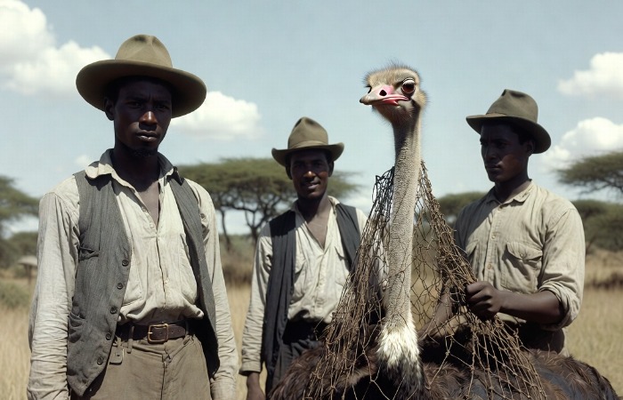 Страсти из-за страусиных перьев: почему лучшие шпионы Африки нарушали границы и гонялись за берберскими страусами по французской колонии