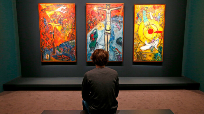 Выставка Шагала в Лувре. / Фото: www.warball.ru