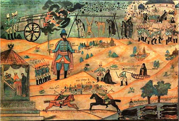 Царское войско жестоко расправилось с иноками. Царское войско жестоко расправилось с иноками.