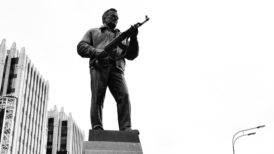 Один из памятников советскому оружию.