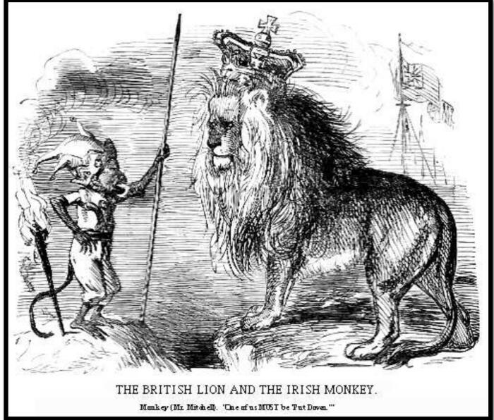 Карикатура на ирландцев. Карикатура на ирландцев.