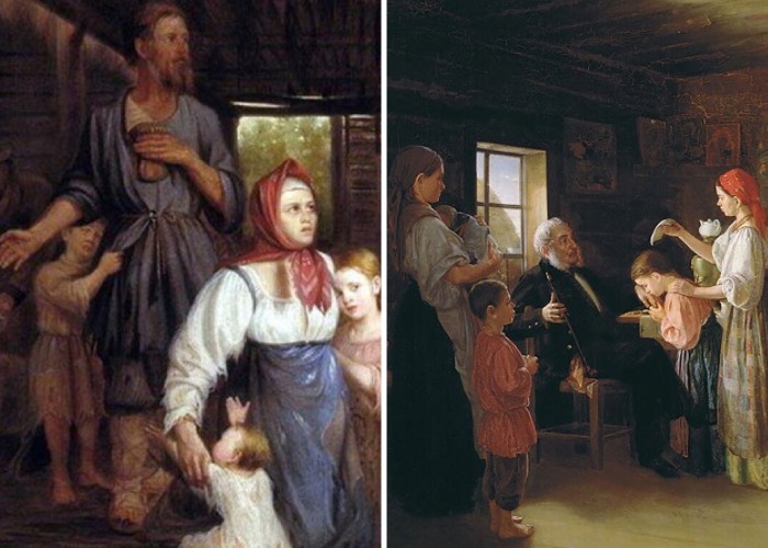 Крепостным жилось значительно лучше, чем рабам.