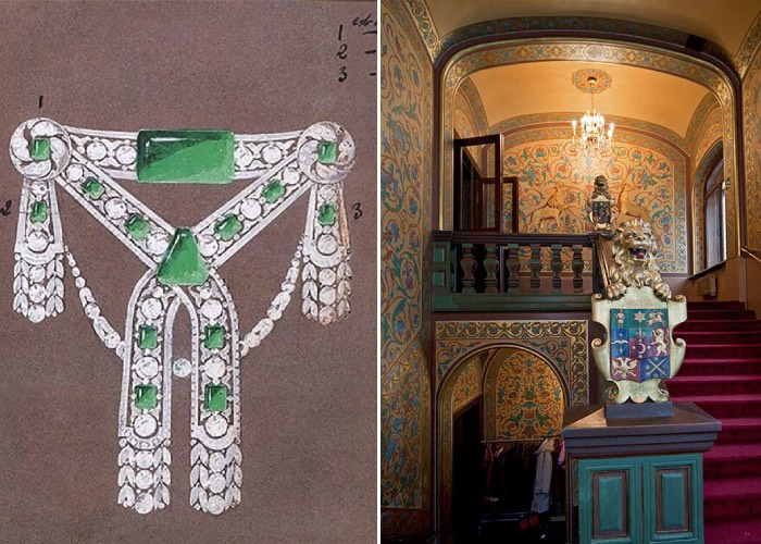 Знаменитая парюра была обнаружена в тайной сокровищнице московского особняка. Знаменитая парюра была обнаружена в тайной сокровищнице московского особняка.