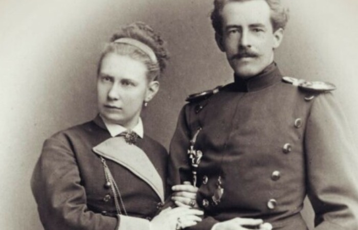 Вера с любимым супругом.