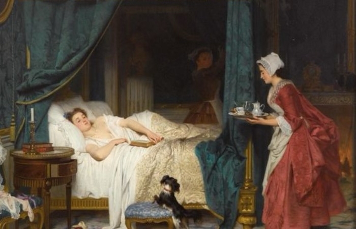 Утренний дар буквально приносили молодой супруге в постель. Утренний дар буквально приносили молодой супруге в постель.