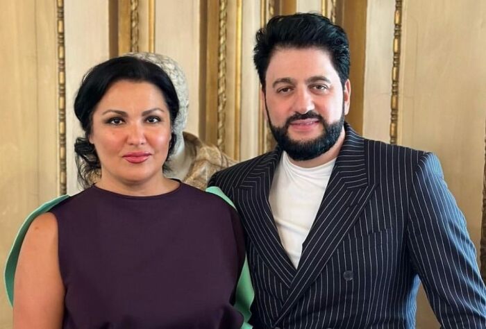 Анна Нетребко с Юсифом Эйвазовым. Анна Нетребко с Юсифом Эйвазовым.