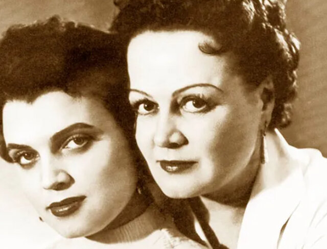 Татьяна Окуневская с дочкой Ингой. Татьяна Окуневская с дочкой Ингой.