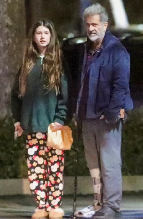Мел Гибсон с дочкой Люсией на прогулке. Мел Гибсон с дочкой Люсией на прогулке.