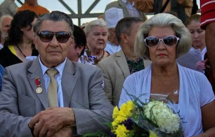 Алексей Ванин со своей 6-й супругой Надеждой.