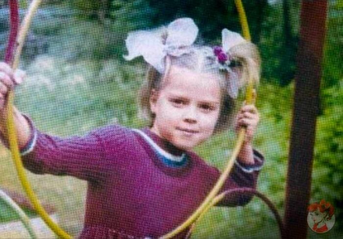 Наталья Громушкина в детстве.