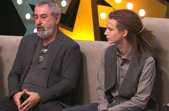 Тони Толмацкий с дедом. 