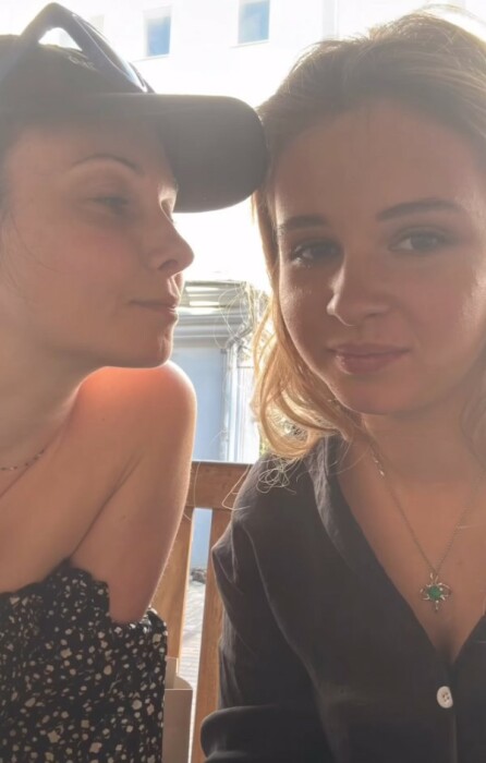 Анна Голубева с мамой Александрой Урсуляк.