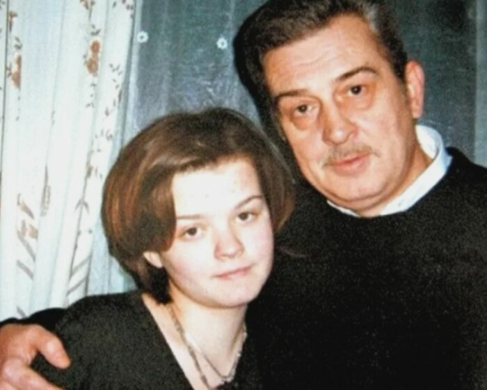 Ангелина Миочинская с отцом. Ангелина Миочинская с отцом.