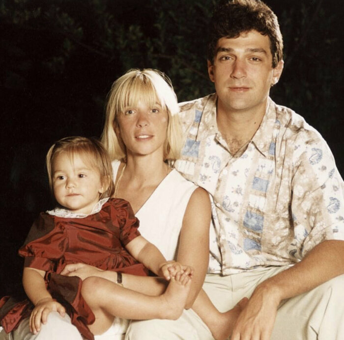 Вера Глаголева и Кирилл Шубский с дочкой Настей. 