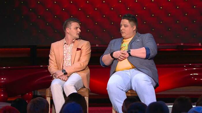 Роман Попов с Оганесом Григоряном в"Камеди клаб".