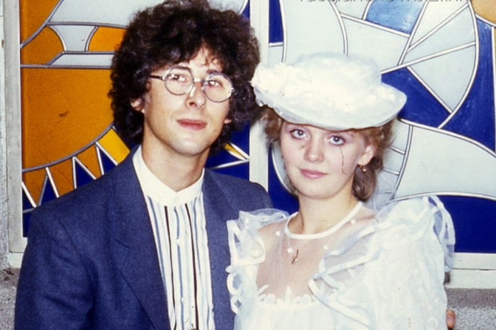 Валерия с первым супругом, Леонидом Ярошевским. 