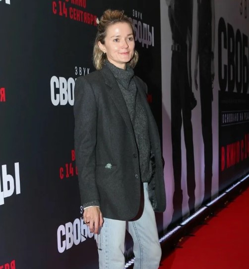 Надежда Михалкова на премьере фильма «Звук свободы».