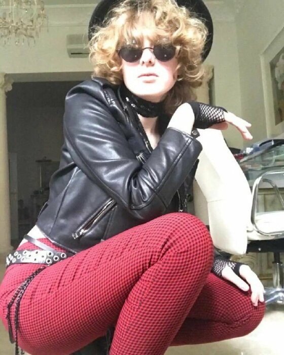 Ульяна Ветлицкая предпочитает байкерский стиль. / Фото: woman.rambler.ru