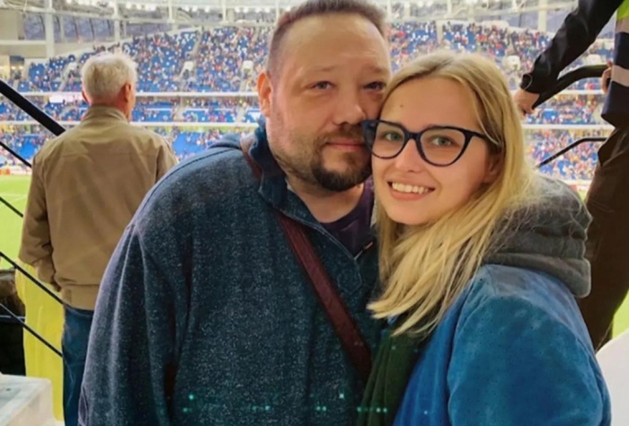 Аглая Шиловская с отцом.