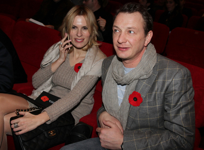 Марат Башаров с первой женой. 