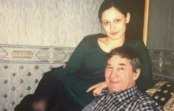 Карина Мишулина с отцом. 