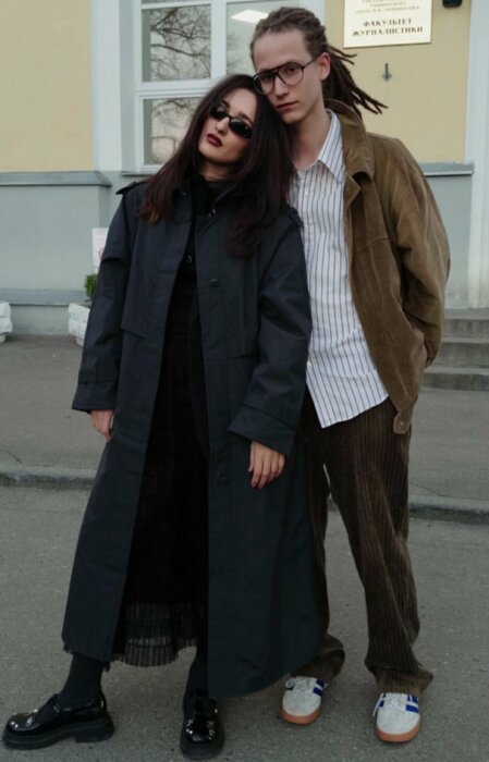 Антоний Толмацкий со своей девушкой. Антоний Толмацкий со своей девушкой.