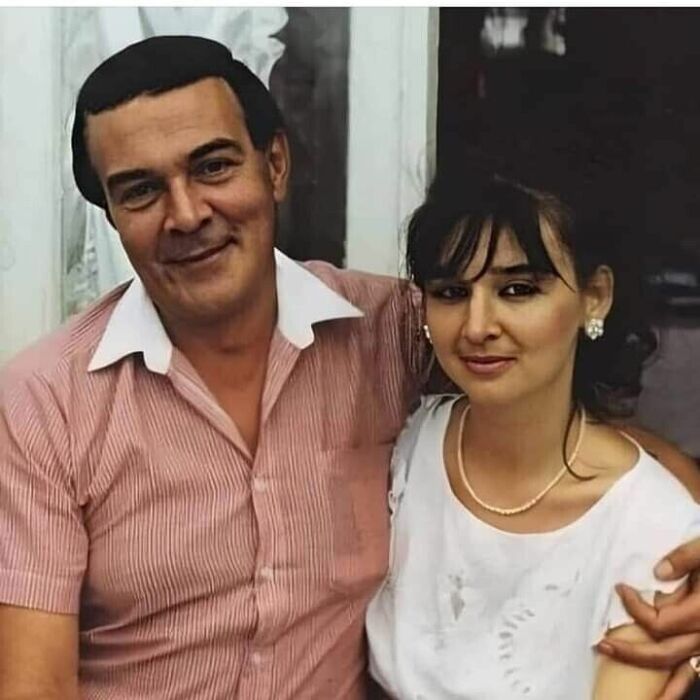 Муслим Магомаев с дочкой Мариной. 