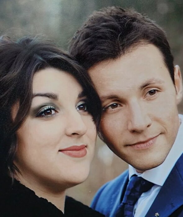 Вячеслав Манучаров с первой женой. 