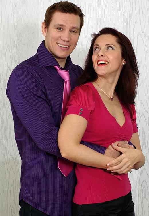 Вадим Колганов с женой.