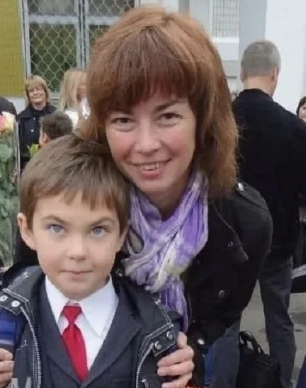 Дочь и внук Николая Мерзликина.