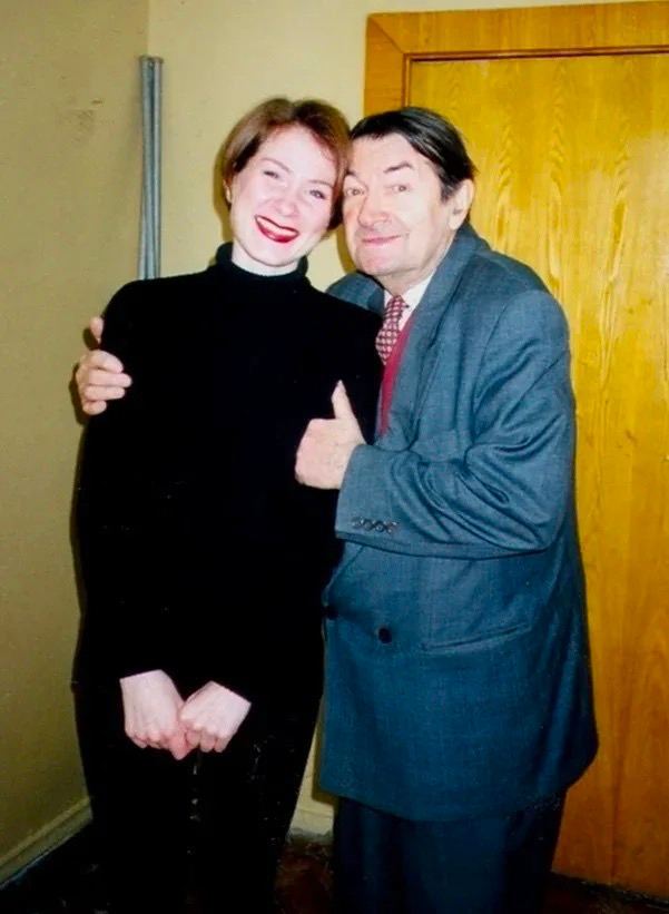 Георгий Вицин с дочкой. Георгий Вицин с дочкой.