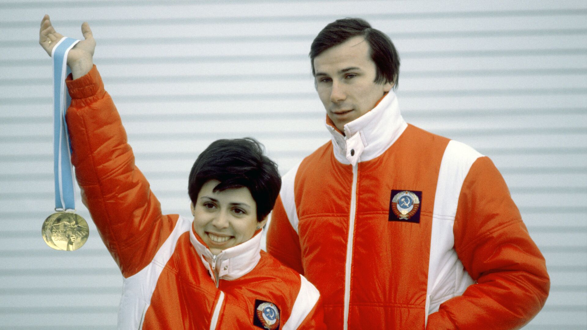 Ирина Роднина с Александром Зайцевым.