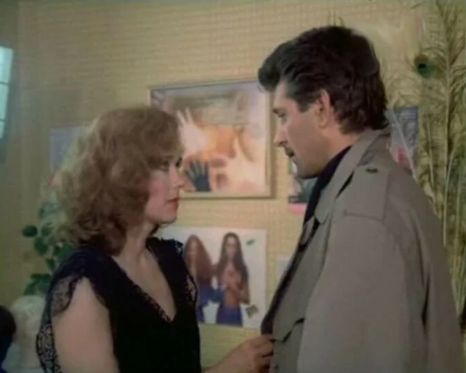 Сергей Мартынов и Ирина Алферова на съемках "Звезды шерифа".