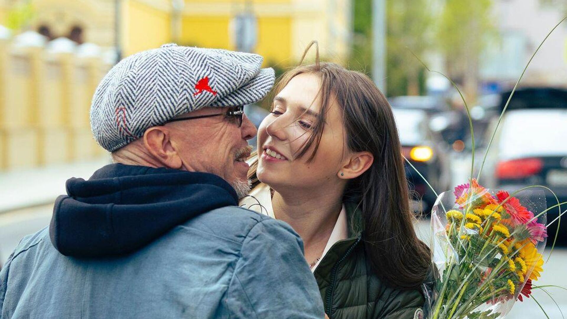 Гарик Сукачёв с дочкой Настей.