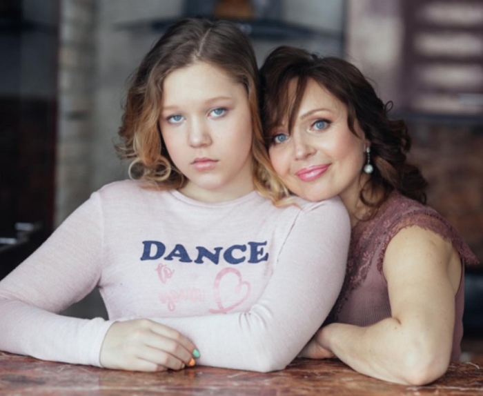 Татьяна Шитова с дочкой Василисой.