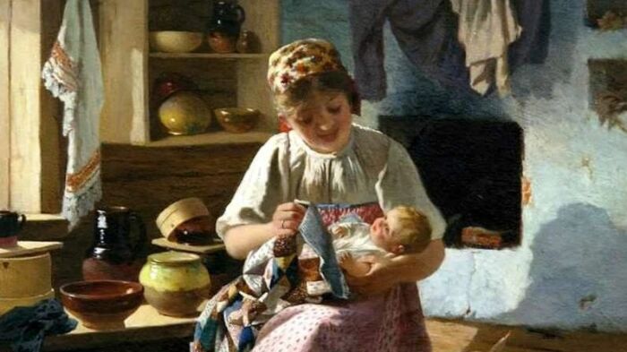  Слово «баба» могло произойти из детского лепета. 